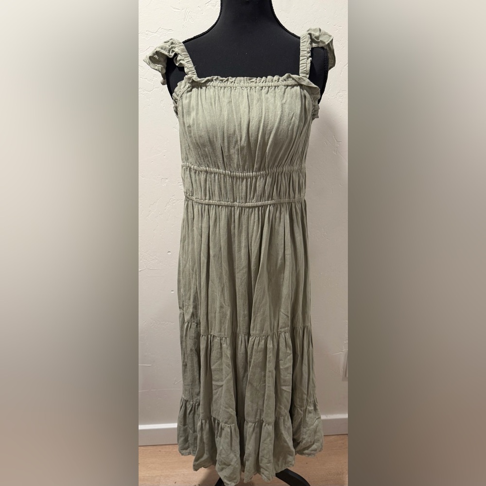 Elegant Arizona Jean Co. Olive Green Women's Dress
